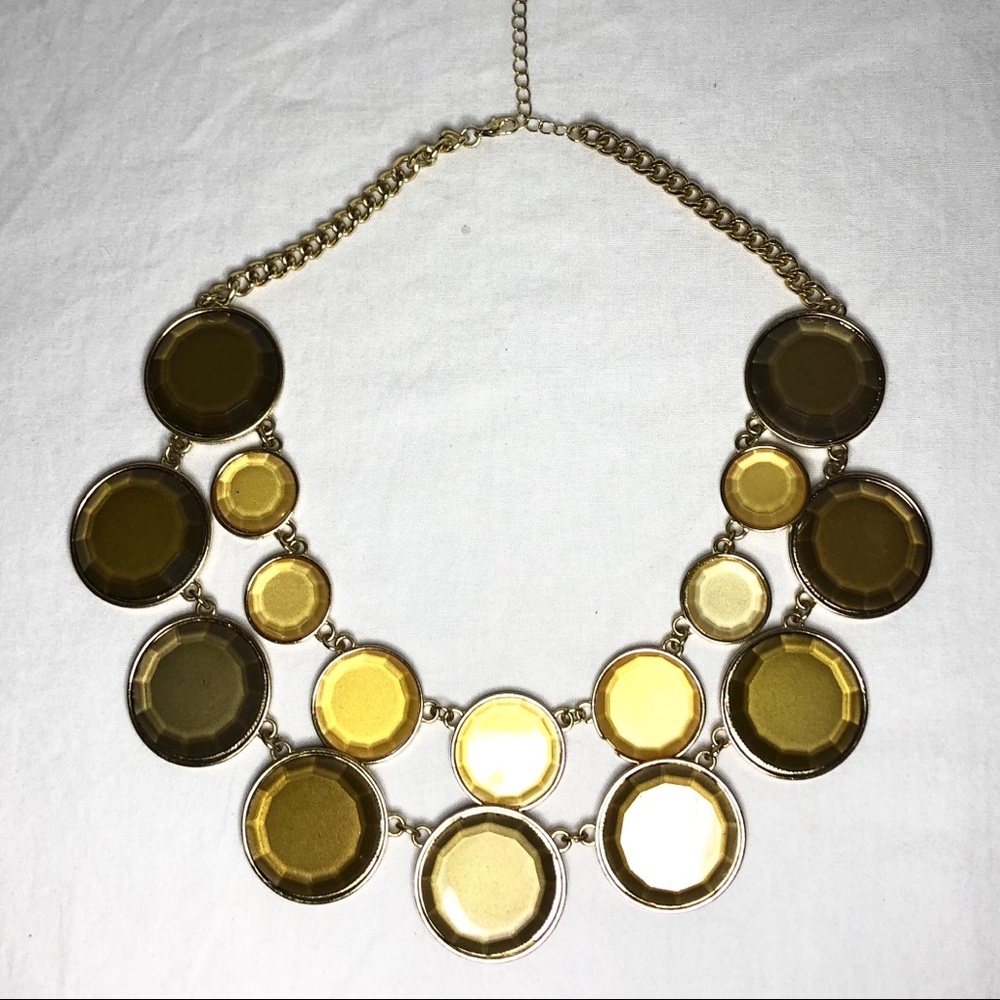 Round circles gold and yellow Women’s Necklace